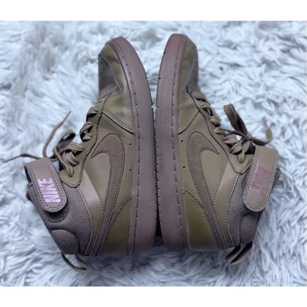 Boys Tan Nike High Top Sneakers size 4.5Y